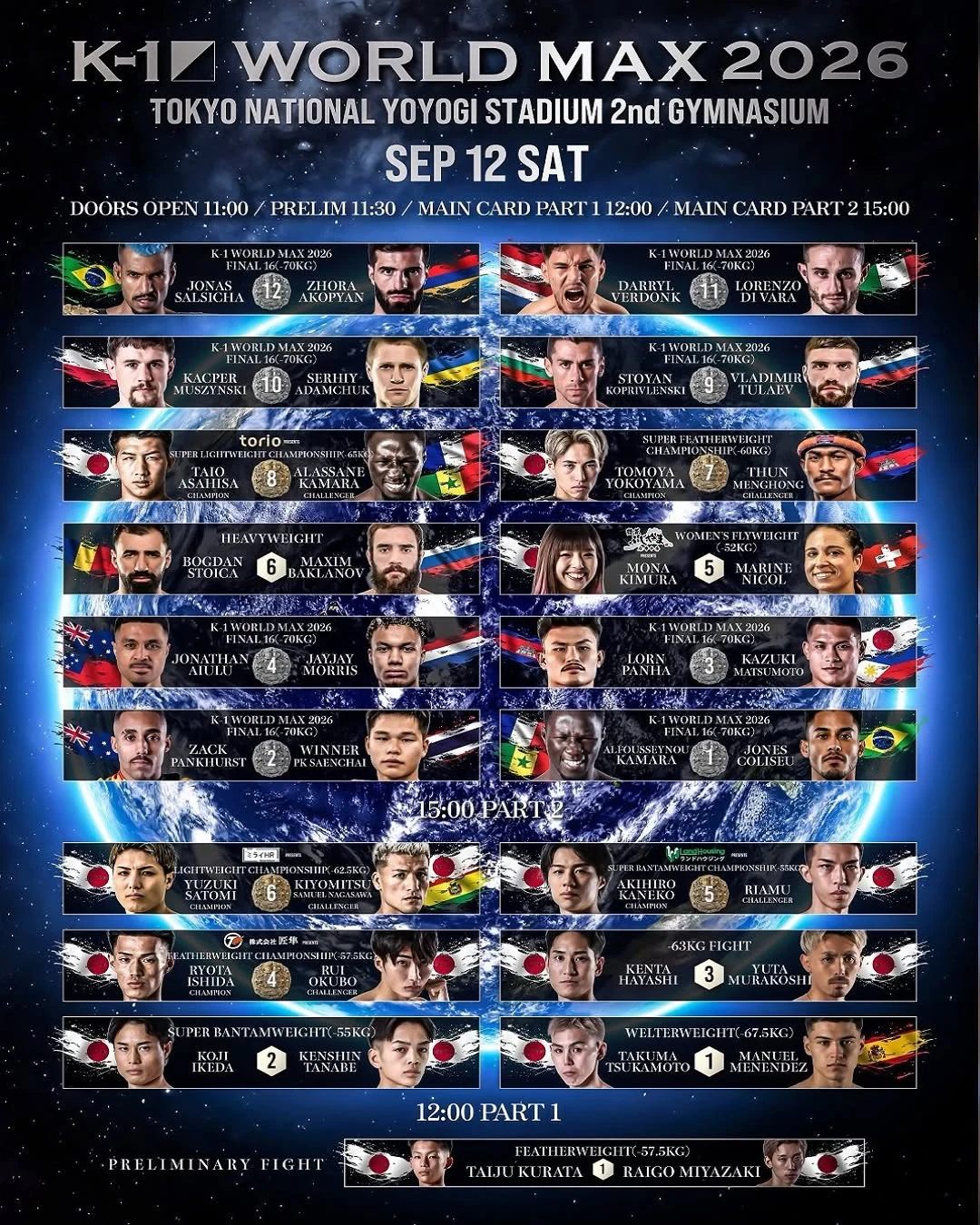 K-1 WORLD MAX 2026-09-12 — supplied source document