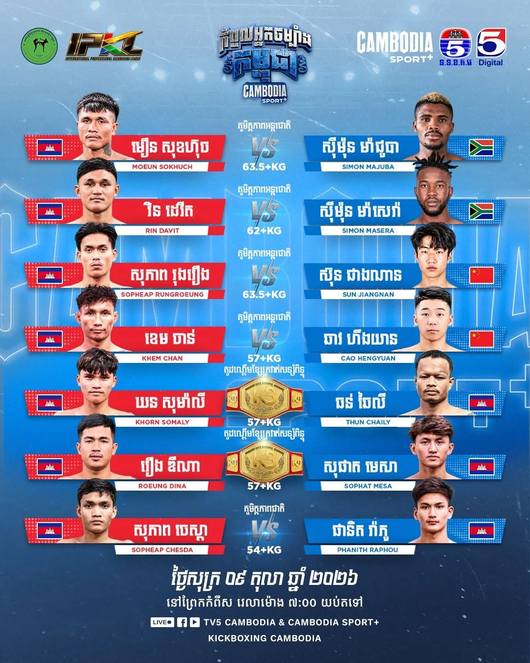 Visuel promotionnel original fourni — Cambodia Sport+ IPKL — TV5