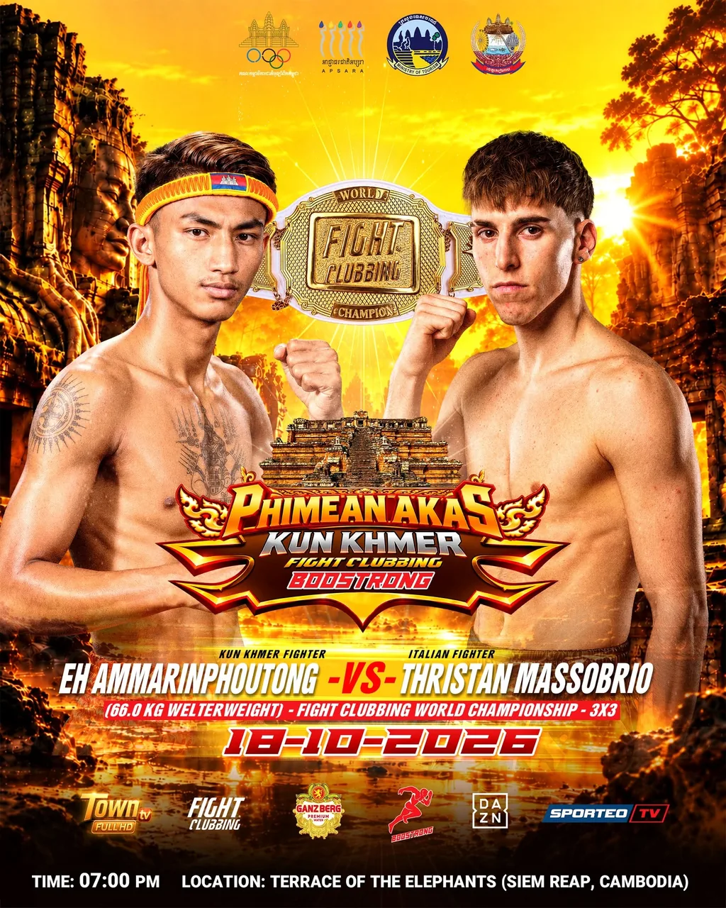 Fight Clubbing 44 / Phimean Akas Kun Khmer — Angkor — source poster, 2026-10-18