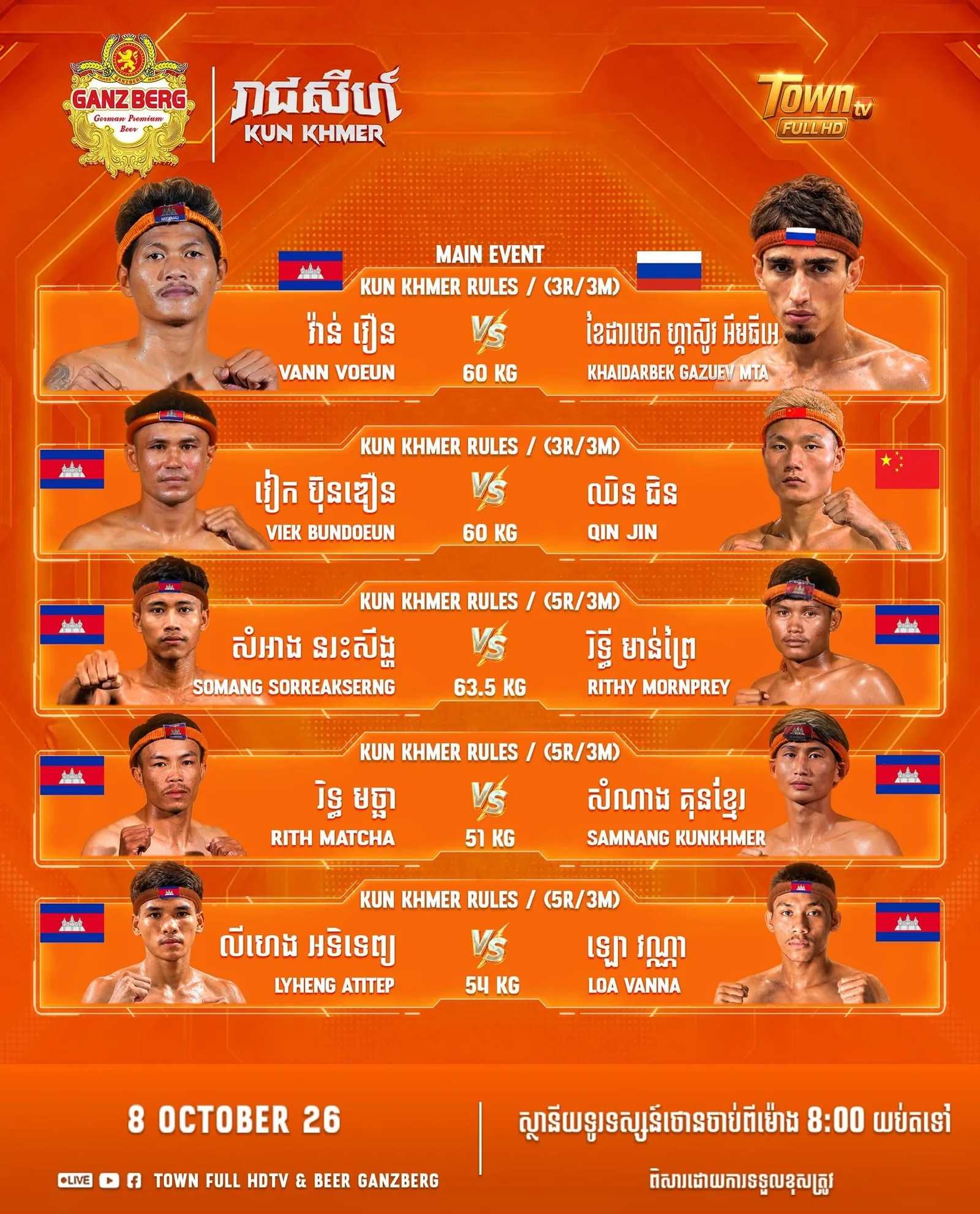 Visuel promotionnel original fourni — GANZBERG Kun Khmer — Town TV