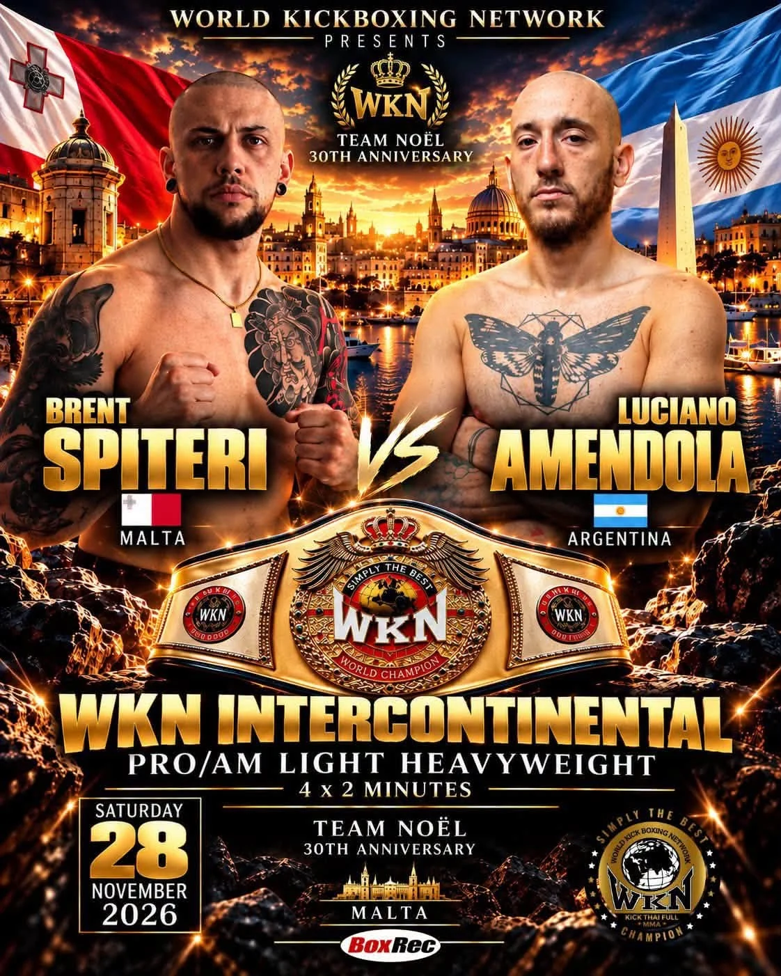 Brent Spiteri vs Luciano Amendola