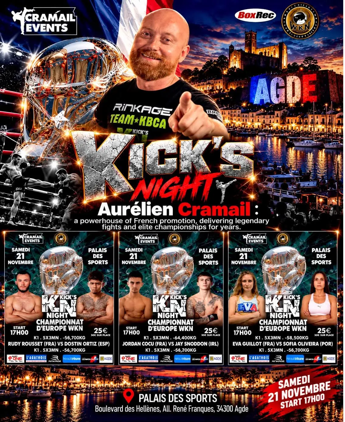Original supplied promotional artwork — Kick’s Night Agde
