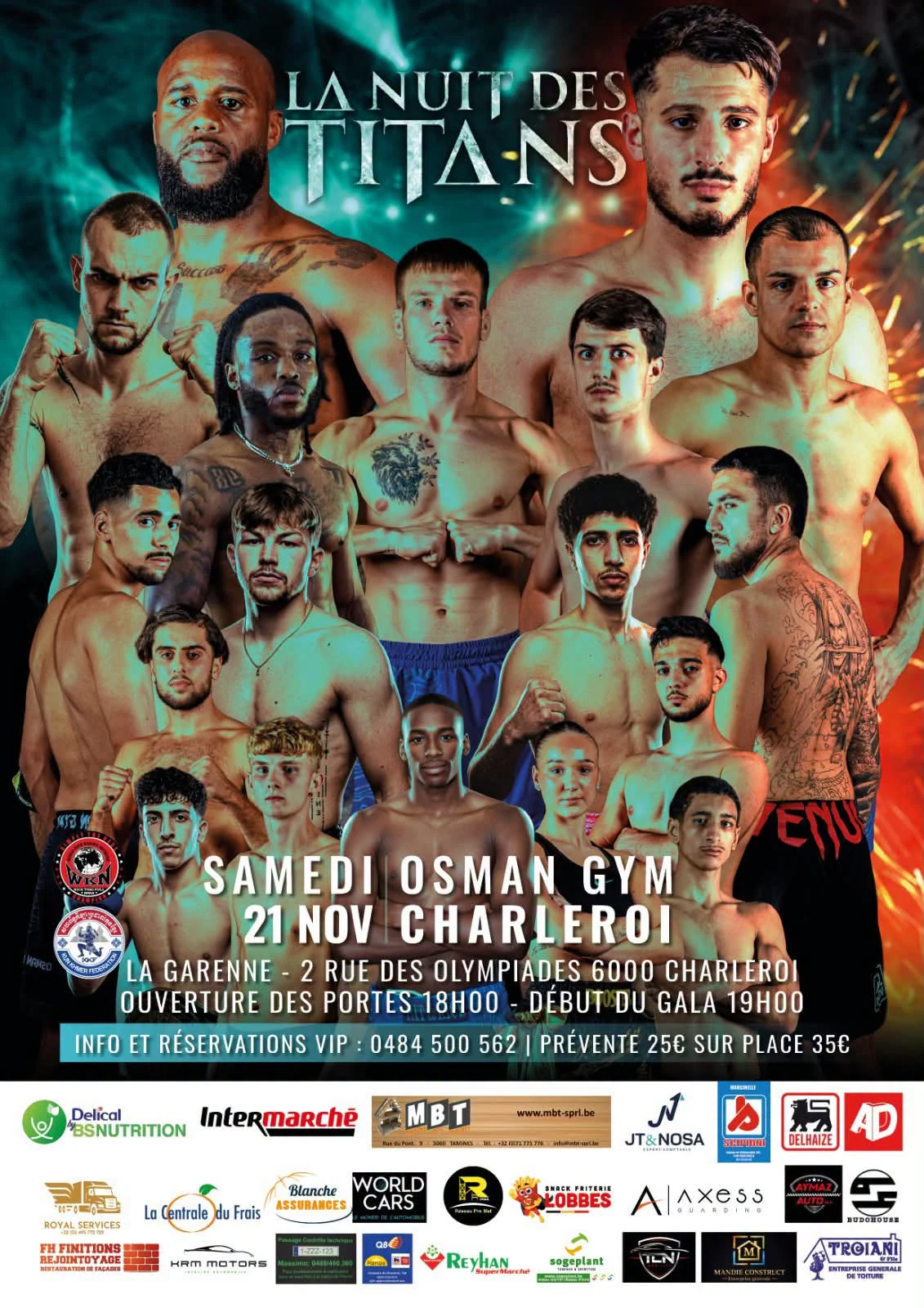 La Nuit des Titans in Charleroi — 21 November 2026