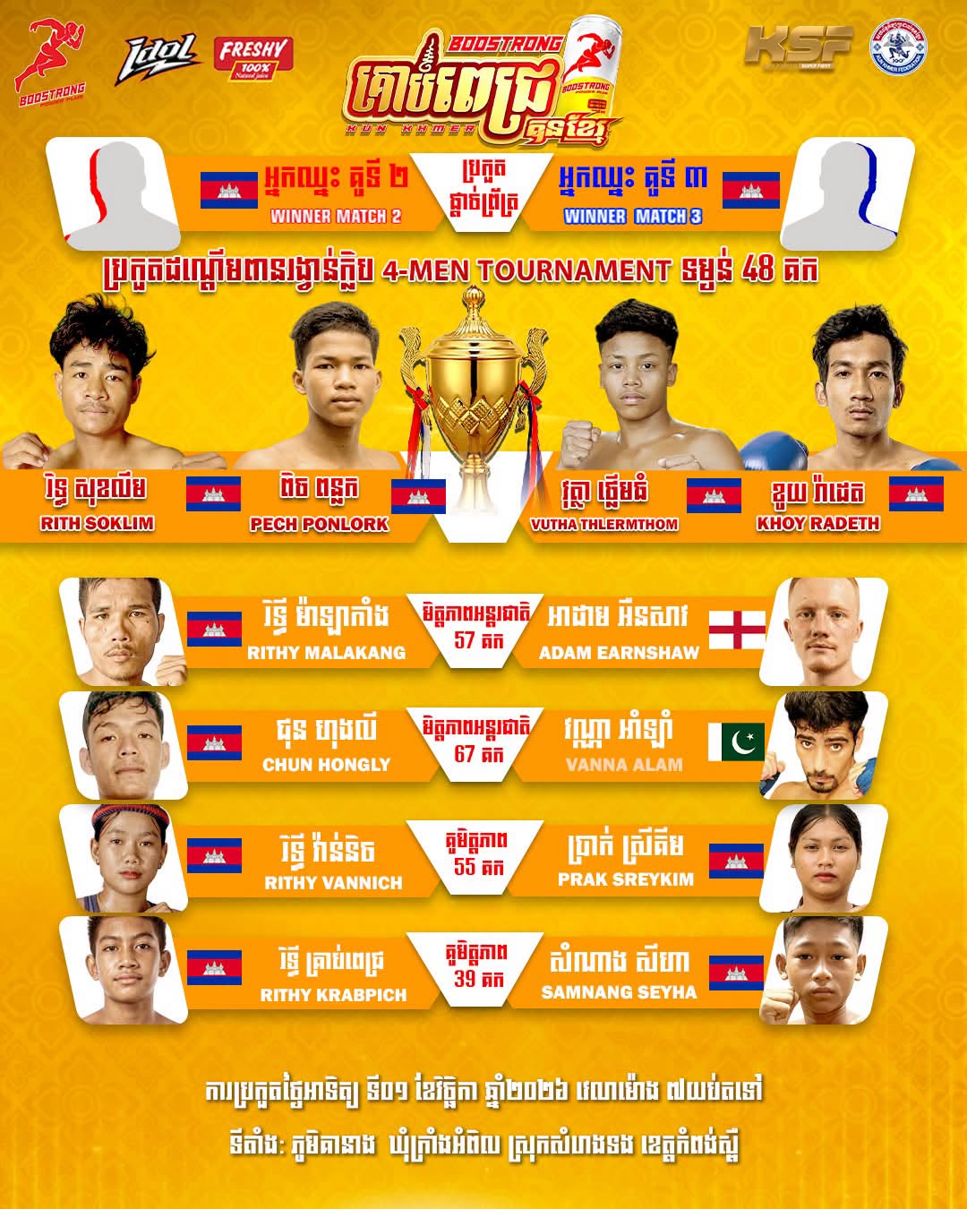 Rithy Vannich vs Prak Sreykim