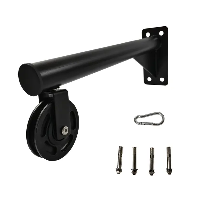 360° pulley for cable work and bag suspension