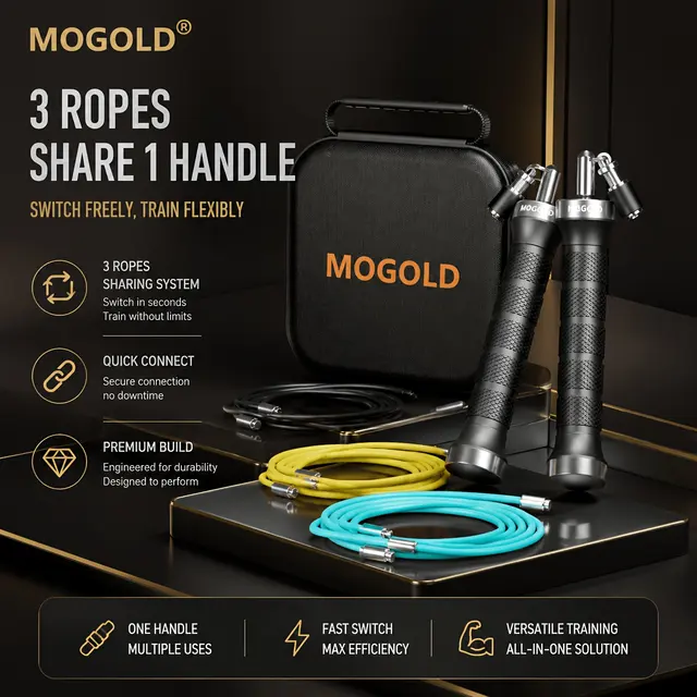ខ្សែលោតទម្ងន់ MOGOLD មានប៊ែរីង