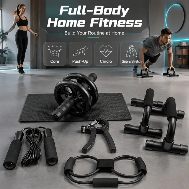 ABAHUB six-in-one home exercise kit