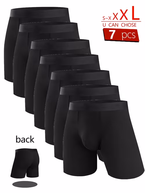 Seven long boxer briefs