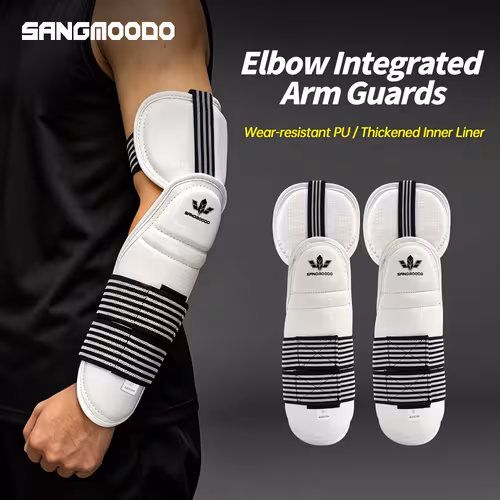 Arm guards with elbow coverage