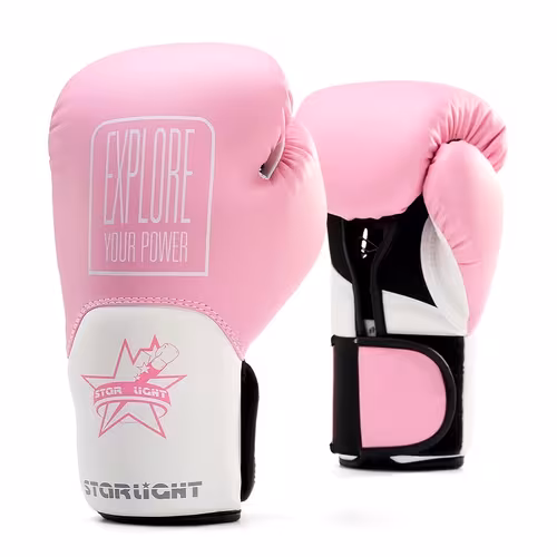 Adult boxing gloves in listed 8, 10 and 12 oz options