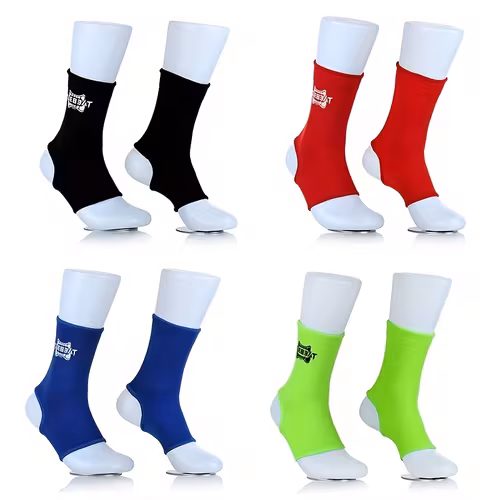 Adjustable pair of ankle sleeves