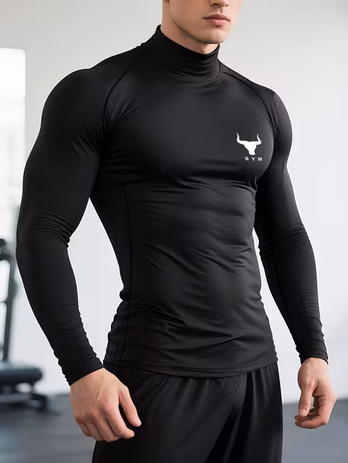 Bull-print long-sleeve top
