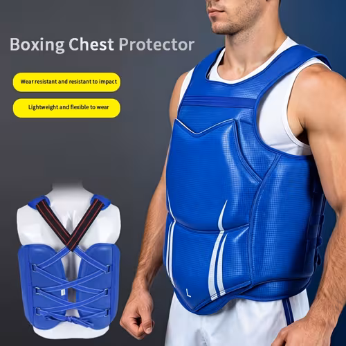 Chest guard for coached drills
