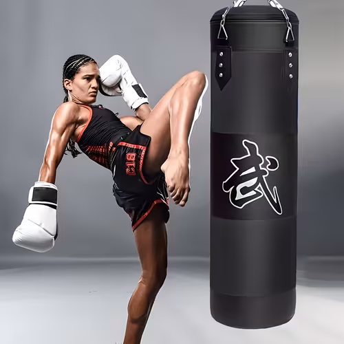 Hanging boxing bag set