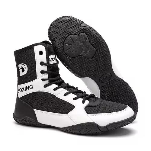 High-top lace-up training shoes