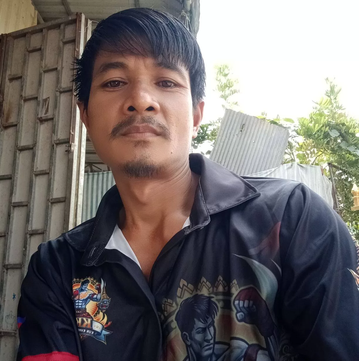 Samnang Chaut Coach and Kun Khmer fighter of KKB Kun Khmer Boxing