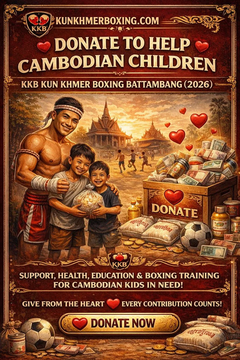 KKB ❤️ KKB Kun Khmer Boxing Supports Small Clubs & Children in Cambodia 🇰🇭 (2026)