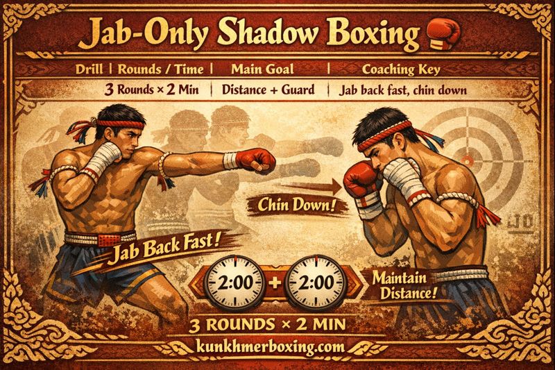 Jab-Only Shadow Boxing 🥊 KKB Drill for Distance + Guard (3×2 Min) | Jab-Only Shadow Boxing 🥊 KKB Drill for Distance + Guard (3×2 Min) — រូបភាពផ្លូវការ KKB