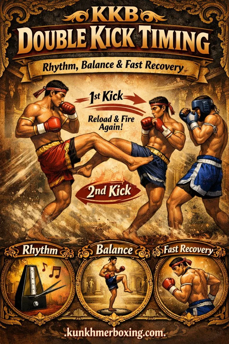 KKB Double Kick Timing 🔁 3×6 Rhythm, Balance & Fast Recovery