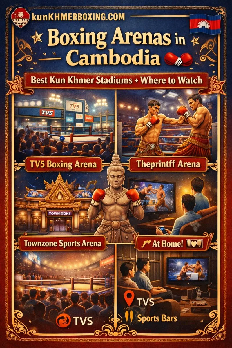 KKB listing of Boxing Arenas in Cambodia 🇰🇭🥊 (Kun Khmer Stadium Guide)