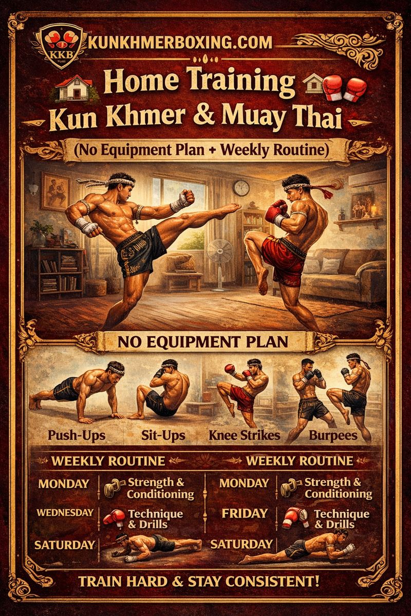 Home Kun Khmer & Muay Thai Training 🏠🥊 (At-Home Plan) | Home Kun Khmer & Muay Thai Training 🏠🥊 (At-Home Plan) — រូបភាពផ្លូវការ KKB