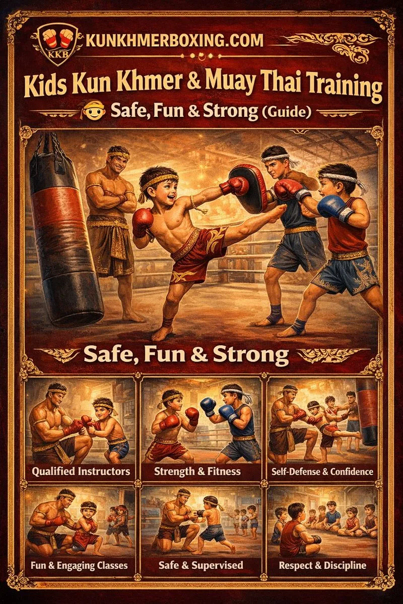 KKB Kids Kun Khmer & Muay Thai Training 🧒🥊 (Safe + Fun Program)