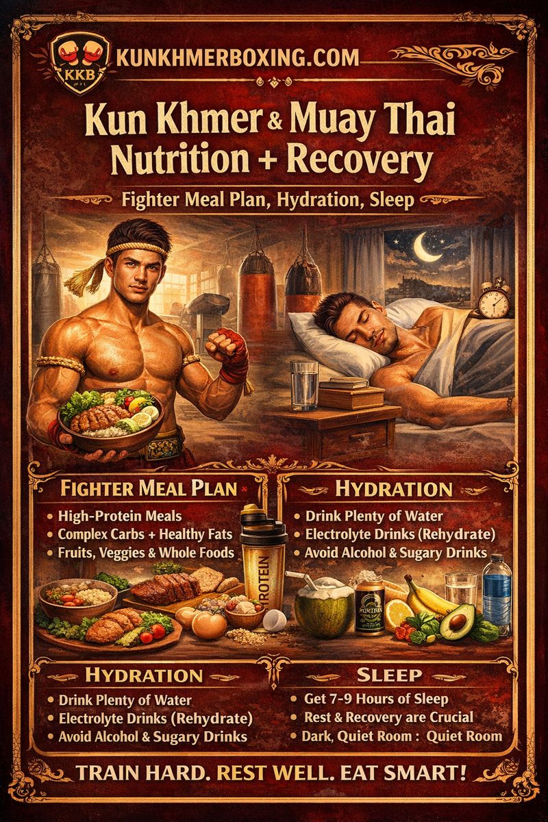 Kun Khmer & Muay Thai Nutrition & Recovery 🥊🍚😴 | Kun Khmer & Muay Thai Nutrition & Recovery 🥊🍚😴 — រូបភាពផ្លូវការ KKB