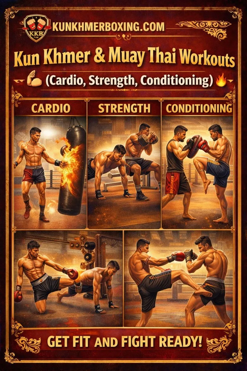 KKB Kun Khmer & Muay Thai Workouts 💪🔥 (Fight Conditioning, Strength & Cardio)