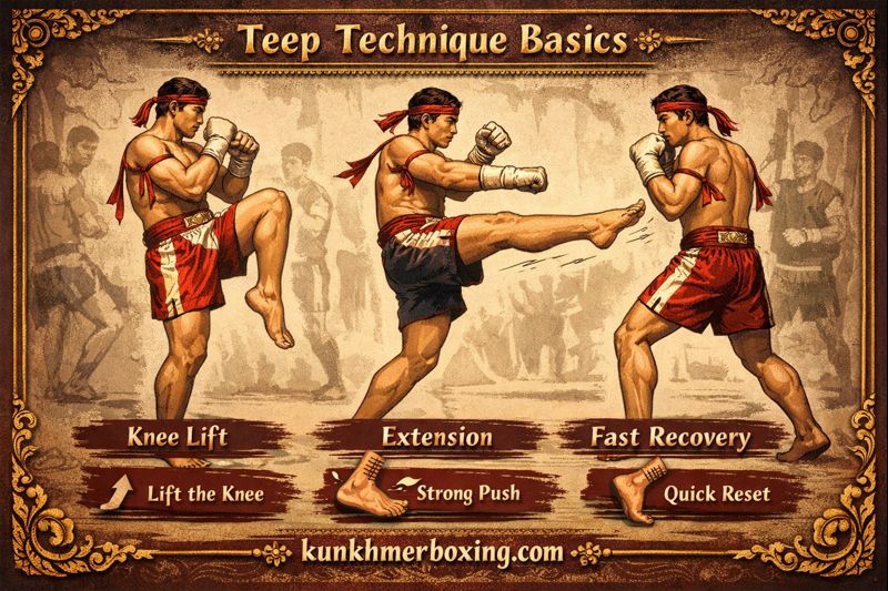 KKB Teep Technique Basics 🦶 Knee Lift, Extension & Fast Recovery | KKB Teep Technique Basics 🦶 Knee Lift, Extension & Fast Recovery — រូបភាពផ្លូវការ KKB
