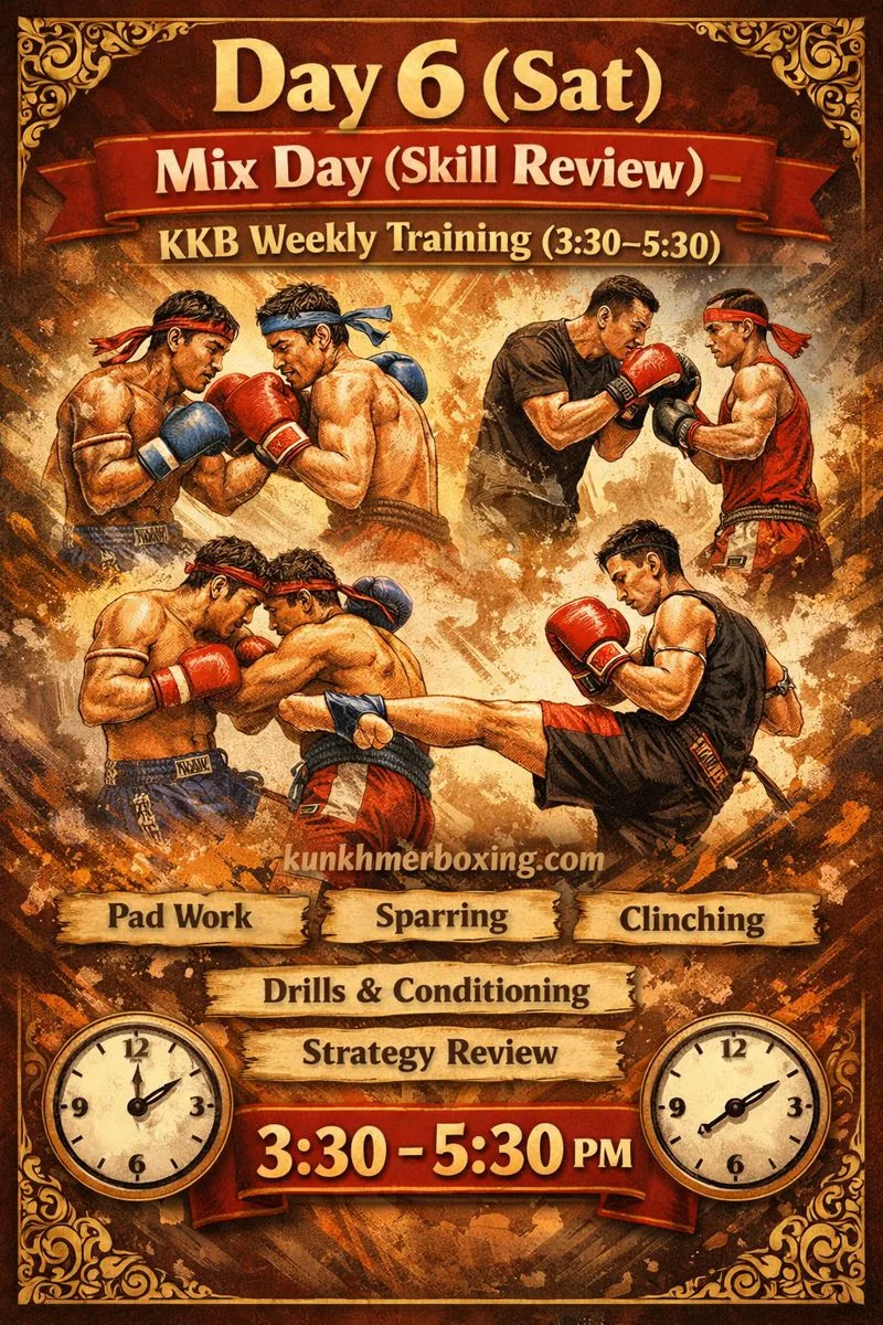 Day 6 (Sat) 🥊 Mix Day (Skill Review) — KKB Weekly Training (2 hours)
