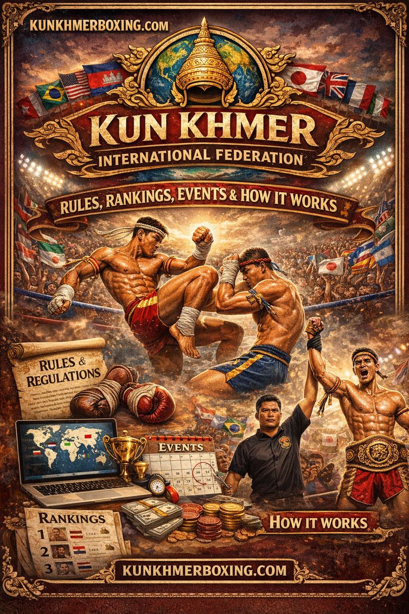 Kun Khmer International Federation KIF🌍 (Federation, Rules, Rankings & Events) | Kun Khmer International Federation KIF🌍 (Federation, Rules, Rankings & Events) — រូបភាពផ្លូវការ KKB