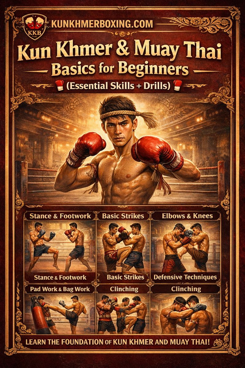 Kun Khmer and Muay Thai Basics: Essential Skills for Beginners 🥊 | Kun Khmer and Muay Thai Basics: Essential Skills for Beginners 🥊 — រូបភាពផ្លូវការ KKB