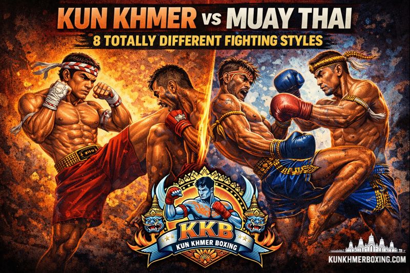 Kun Khmer vs Muay Thai 🥊 8 Totally Different Fighting Styles | Kun Khmer vs Muay Thai 🥊 8 Totally Different Fighting Styles — រូបភាពផ្លូវការ KKB