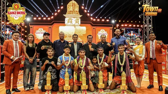 🥊 GANZBERG Golden Boy Kun Khmer | Town TV Success & National Pride 🇰🇭
