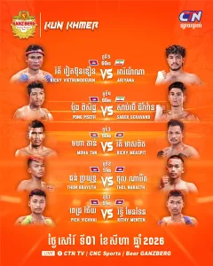 Ganzberg Kun Khmer ព្រឹត្តិការណ៍ប្រដាល់គុនខ្មែរ 2026-08-01 KKB