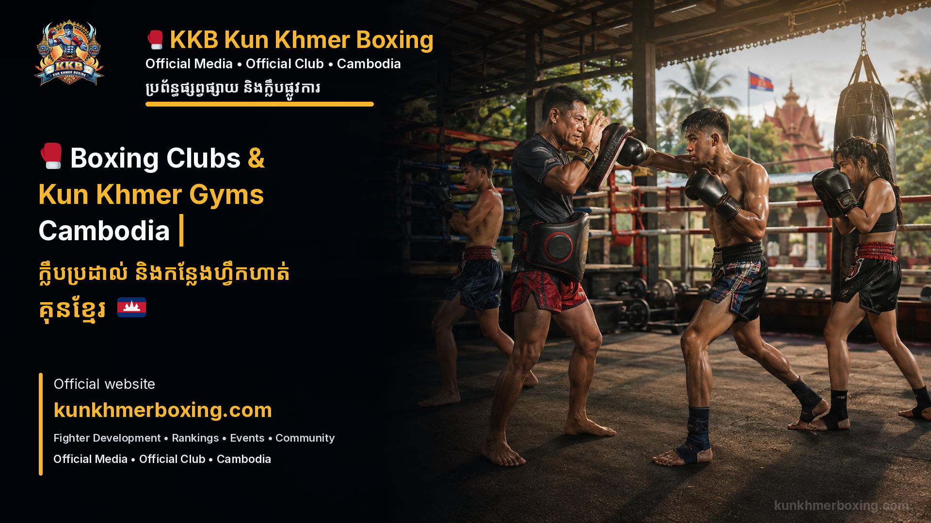 🥊 Boxing Clubs & Kun Khmer Gyms Cambodia | ក្លឹបប្រដាល់ និងកន្លែងហ្វឹកហាត់គុនខ្មែរ 🇰🇭