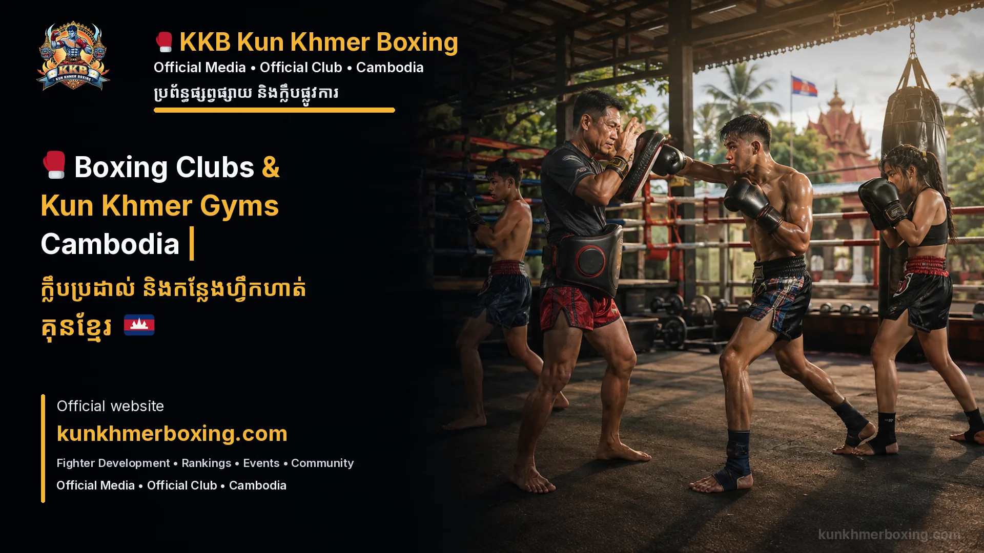 Boxing Clubs & Kun Khmer Gyms Cambodia | ក្លឹបប្រដាល់ និងកន្លែងហ្វឹកហាត់គុនខ្មែរ 🇰🇭