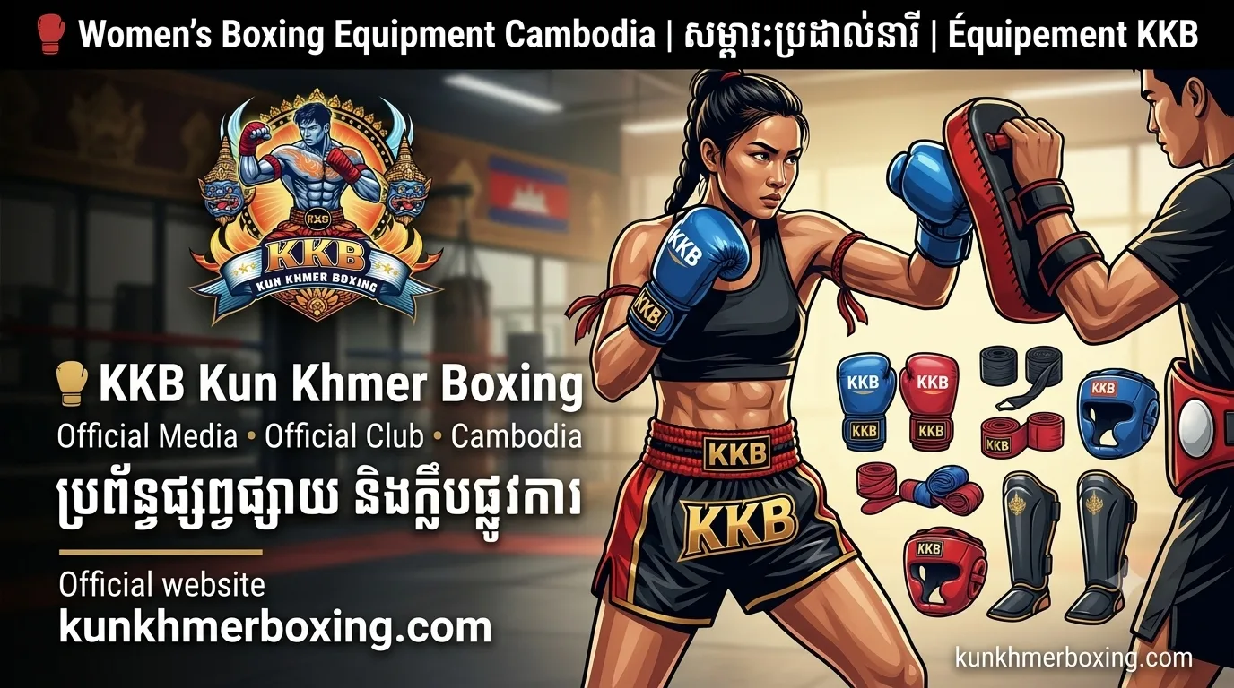 Women’s Boxing Equipment Cambodia | សម្ភារៈប្រដាល់នារី | Équipement KKB