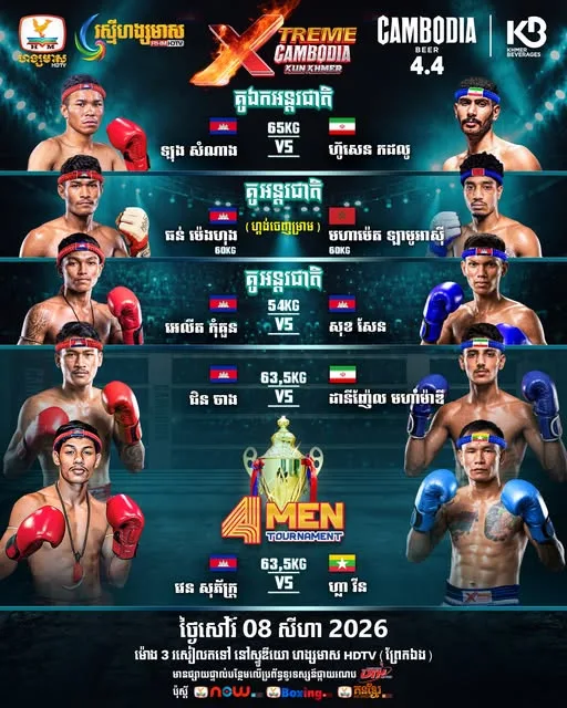 XTREME Cambodia Kun Khmer Week 101 / XTREME Cambodia Kun Khmer សប្ដាហ៍ទី 101 Aug 8, 2026 — by KKB Week 101. Saturday